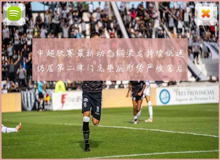 中超联赛最新动态铜梁龙持续低迷仍居第二津门虎垫底形势严峻落后安全区九分